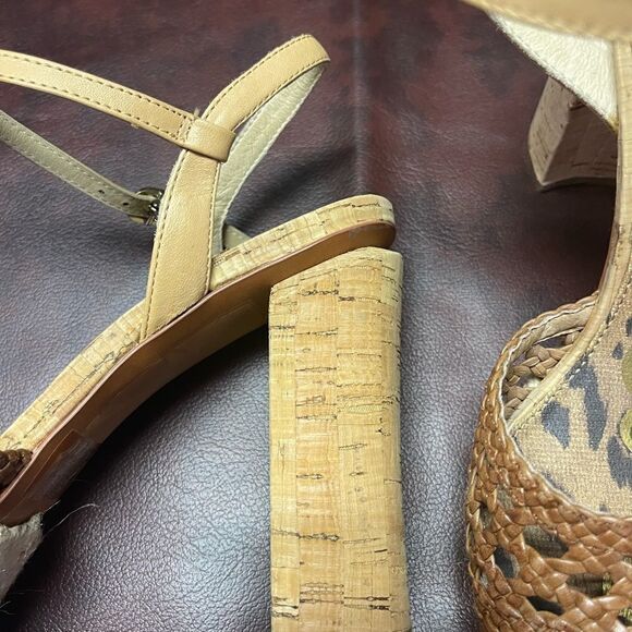 Sam Edelman Rella cork heel shoes, size 7 1/2 - Picture 7 of 12